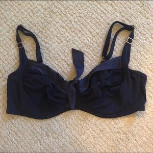 NWOT SHAN NAVY UNDERWIRE BIKINI TOP